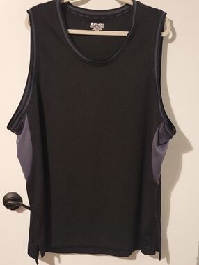 And1 Black Tank Top with Gray Side Panels
